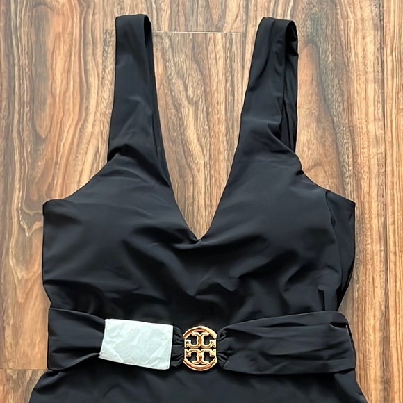 Tory Burch Miller Plunge One Piece Swimsuit - Picture 8 of 16